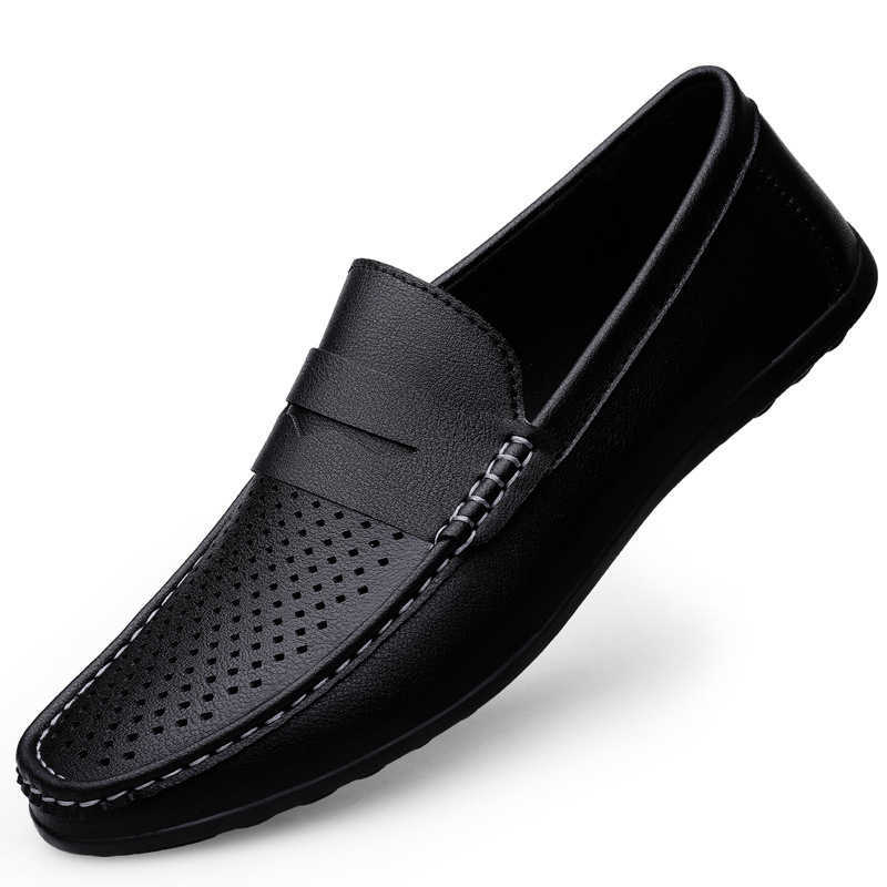 CMM Bean Shoes Mens Summer New Driving Flat Bottomed Casual Mens Shoes Trendy and Fashion Outdoor Lazy Loafers