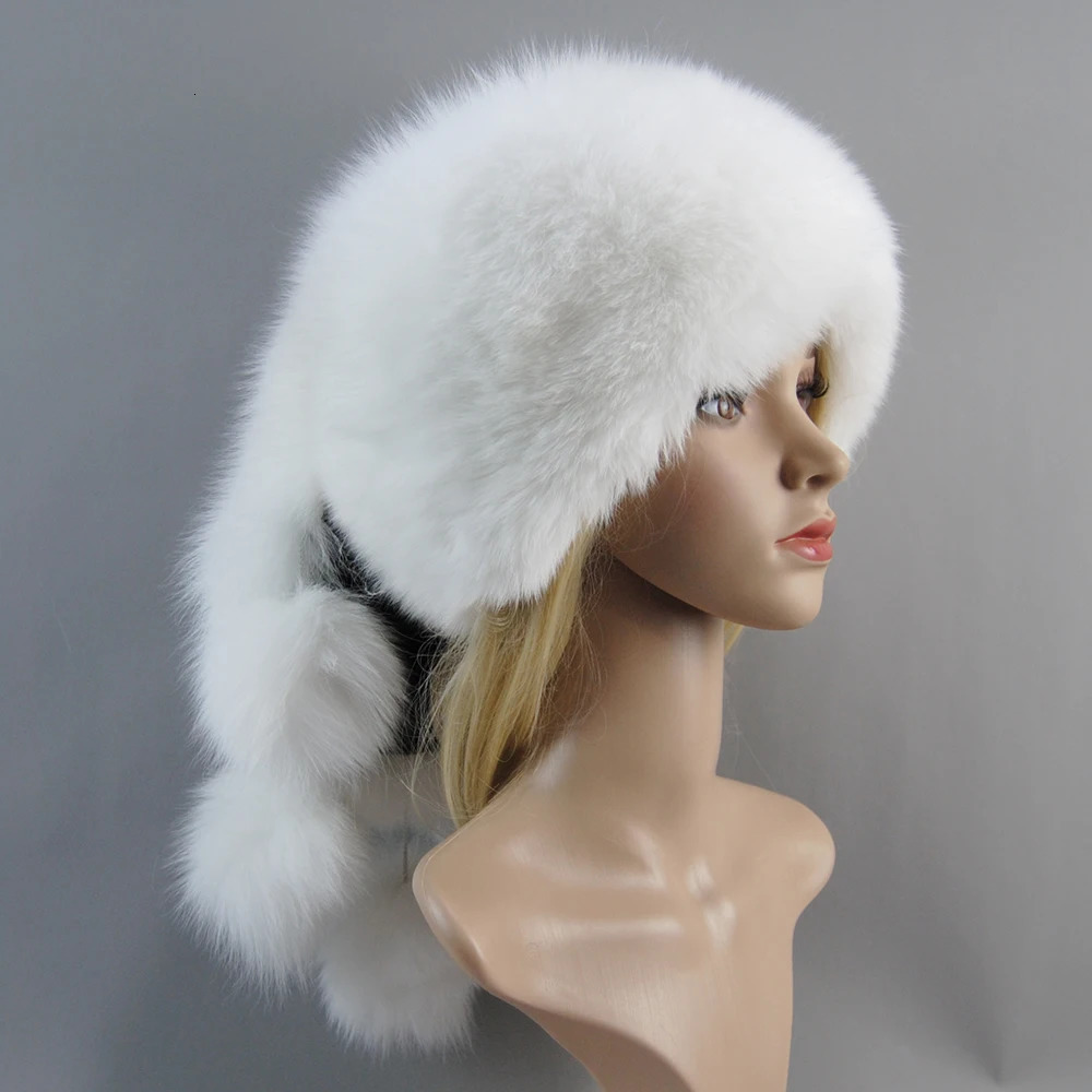 womens Russian Ushaka pilot hunter real fox fur bomber hat fox fur hat dome Mongolian hat natural raccoon fur hat 241106