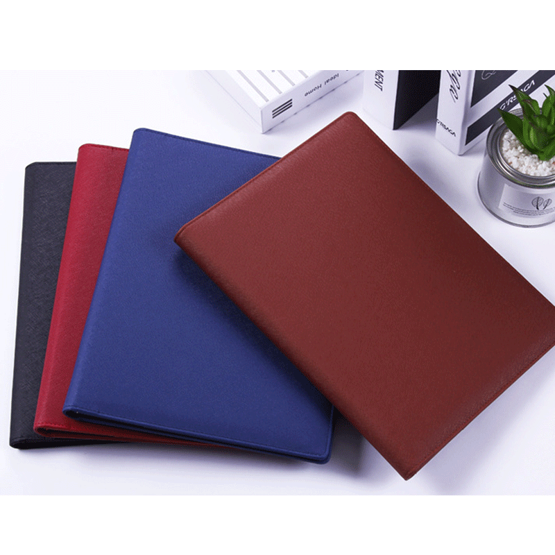 Customized Portfolio New Style A4 File Holder Note Pad Paper 30 Sheets Portable Business Document Bag Fashion ID Card Holder