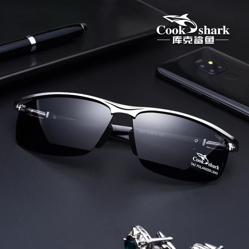 Cook Sharks Polarized Sunglasses for Men Hipster Sunglasses for Men Driver UV Protection 241106