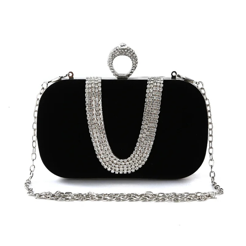2025New Women's Evening Dress Shiny Handbag Wallet Fashion Shoulder Wedding Party Banquet Bag