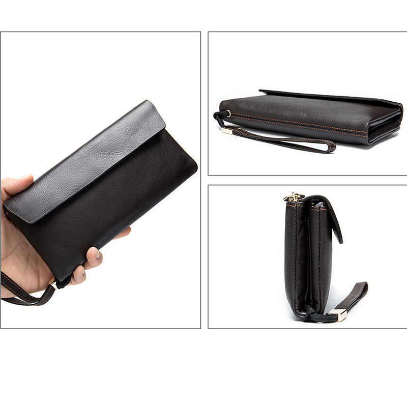 MVA Luxury Wallet Women Genuine Leather Purse For Women Coins Long Wallets Women's Thin Purses Leather Female Money Pockets 8805