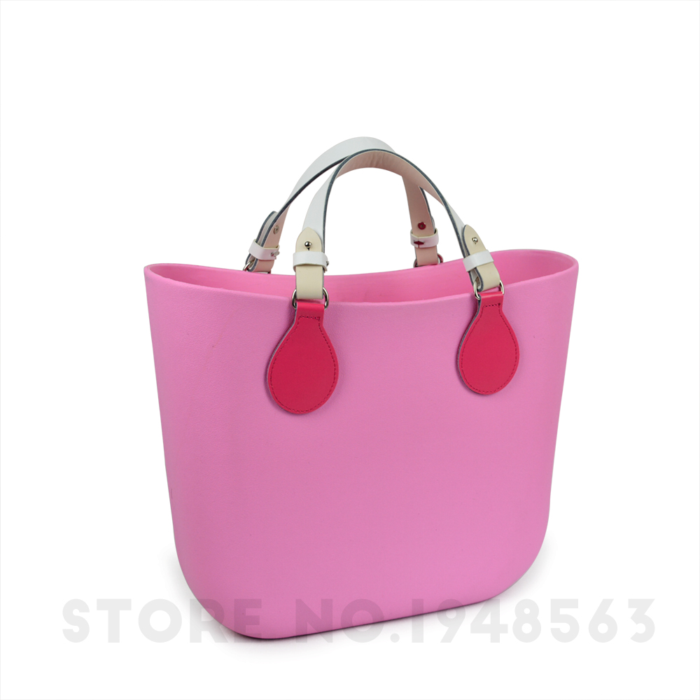 tanqu 1 Pair 2 PC Drop End for Obag Handle Strap PU Leather Shiny Drop Attachment for O bag Handbag Bucket Bag