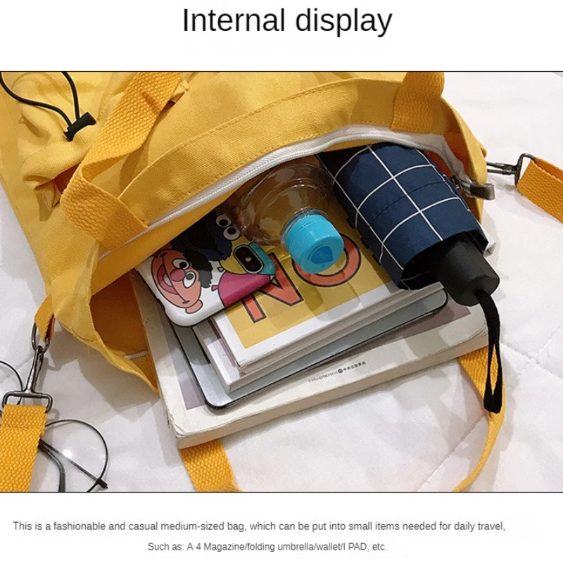 Women's Bag Crossbody Handbag Female Shopper Fashion Simple Quality Bolsas Korean Designer Shoulder Canvas Bags for Women Tote