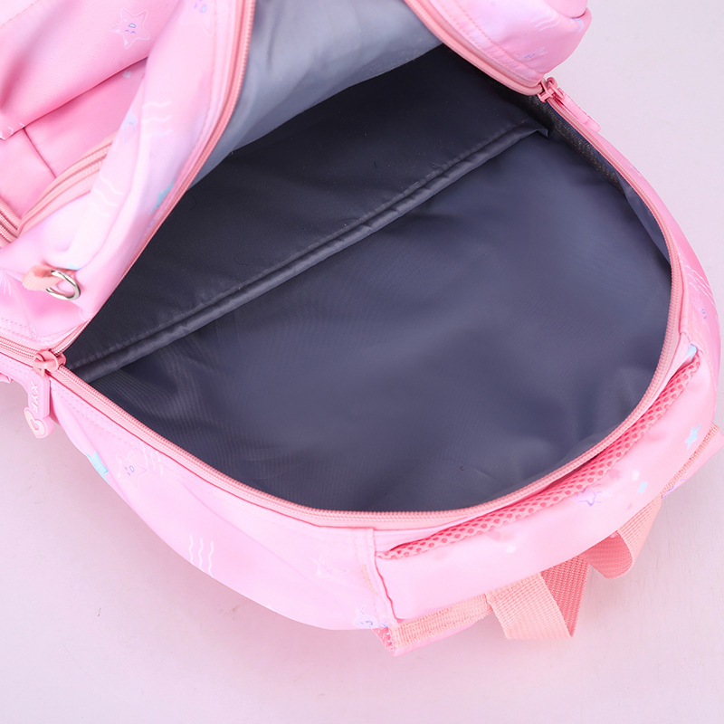 cute pink school backpack large capacity book bag kids school bags for girls travel shoulder bag elementary student backpack