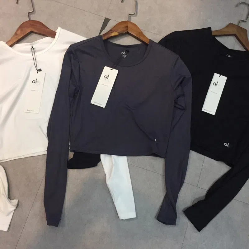 Women's T-Shirt Long Slve Clothes Women Sportswear Woman Gym Running Blouses Shirts Sports Tops T-shirt Clothing Workout H25215