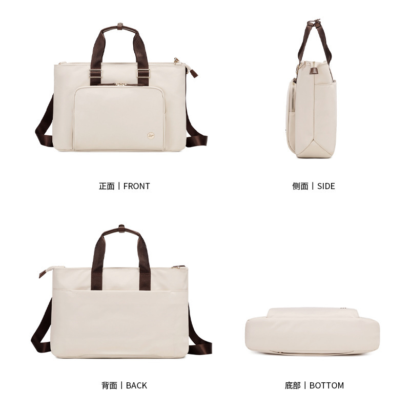 Simple Fashion Ladies Computer Bag Commuter 15 inch 16 inch Handheld Laptop Bag Lightweight Shoulder Crossbody Briefcase mochila
