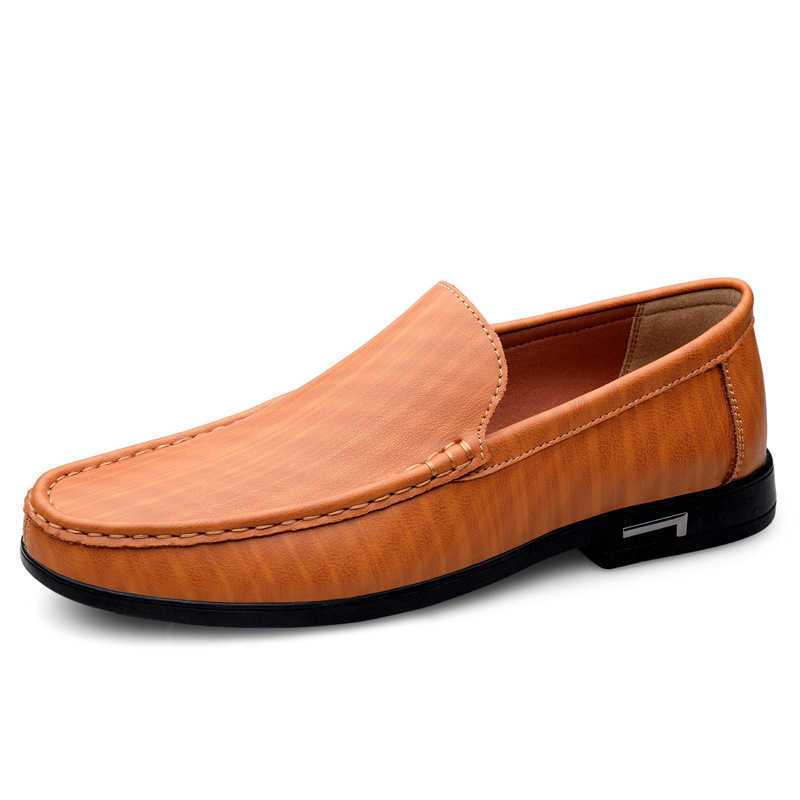 CMM New Leather Shoes Soft Soles for Mens Driving Shoe Covers Casual Shoes Bean Shoes Fashion Korean Version Trendy Mens Leather Shoes Mens Shoes