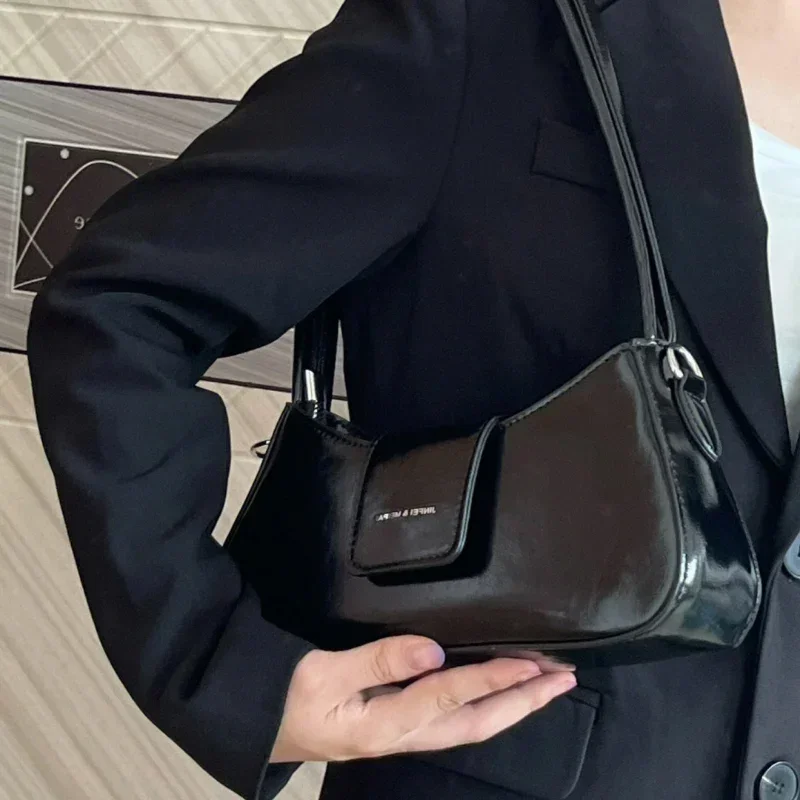 Designer Luxury Shoulder Bags Pu Leather Underarm Crossbody Bag Women 2023 Summer Fashion Simple Shoulder Handbag and Purse
