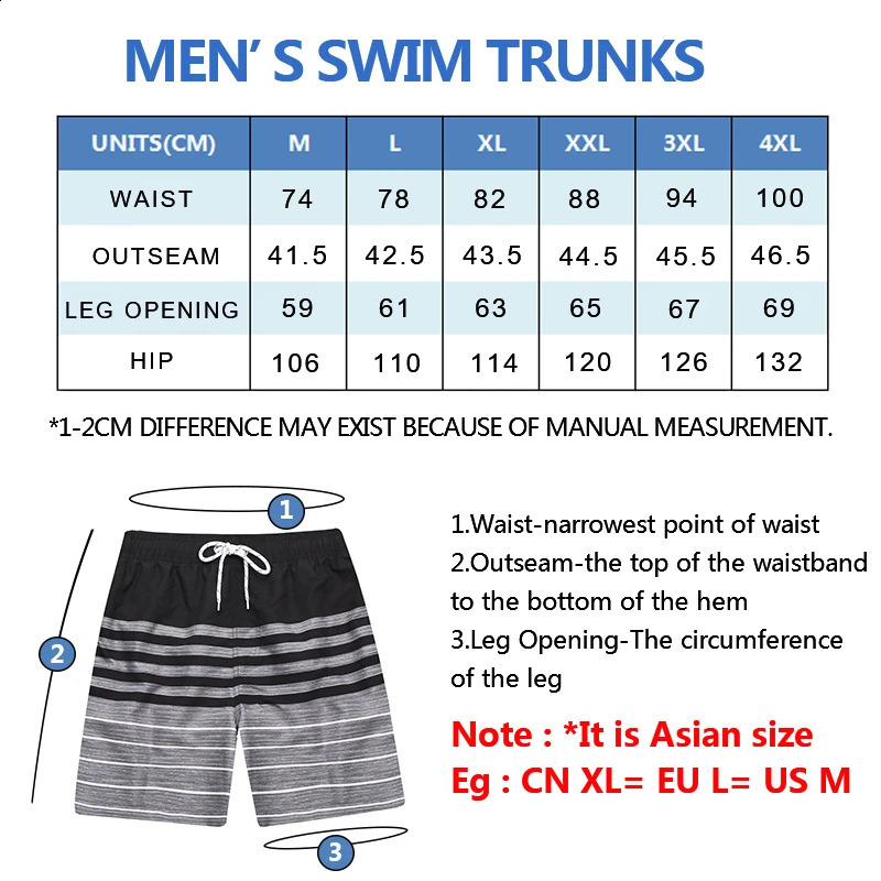 DATIFER Mens Sports Short Beachwear Bermuda Board Pants Surfing Swimming Boxer Trunks Bathing Suits Swimwear Swimsuits 240407