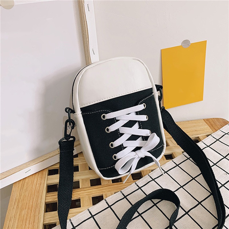 Women Shoulder Bag Fashion Canvas Crossbody Bags Personality Shoes Shape Messenger Purse Funny Handbag Luxury Designer 2024 New