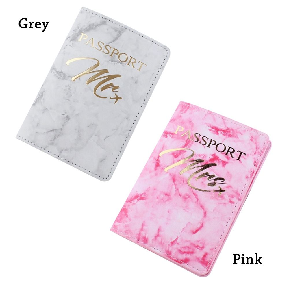 Fashion Marble Pattern Travel Couple Lovers Holder Passport Cover Wallet Purse ID Credit Card Bag