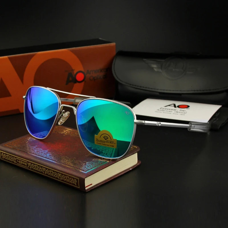 Pilot AO Sunglasses Mens High Quality Sunglasses US Army Military Sunglasses Oculos 241106