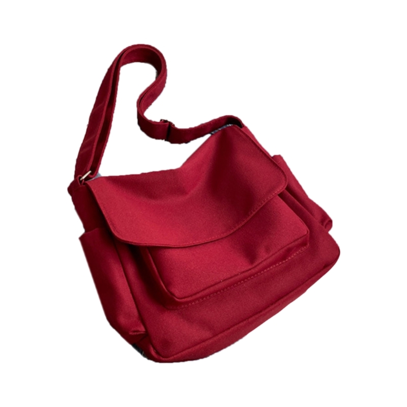 Trendy Japanese Canvas Crossbody Bag Casual Sling Bags for Activities
