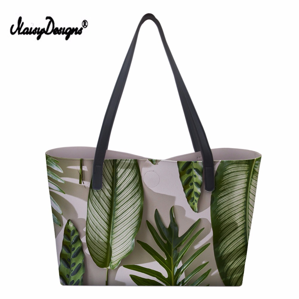 Tropical Paradise Bird Palm Leaf Bags for Women Bolsa Feminina Top-Handle Bag Wallets Drop Shipping Sac Main Femme Customzied