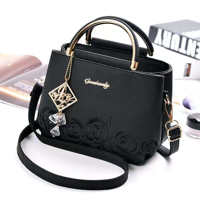 Fashion Handheld New Chinese Style Water Bucket Embroidered Small Women's Single Shoulder Crossbody Bag Bags