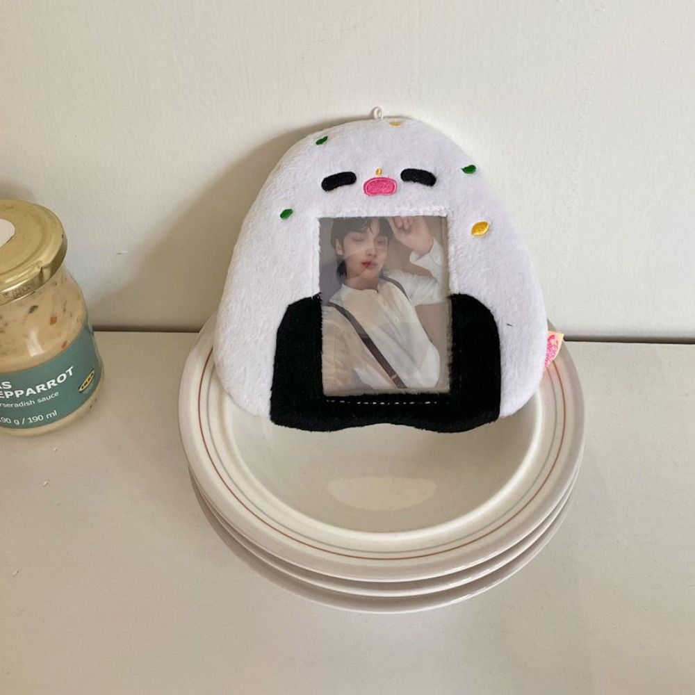 Food Series Plush Card Case New School Stationery Cute Photocard Holder Photo Bus Card Photo Display Hanger