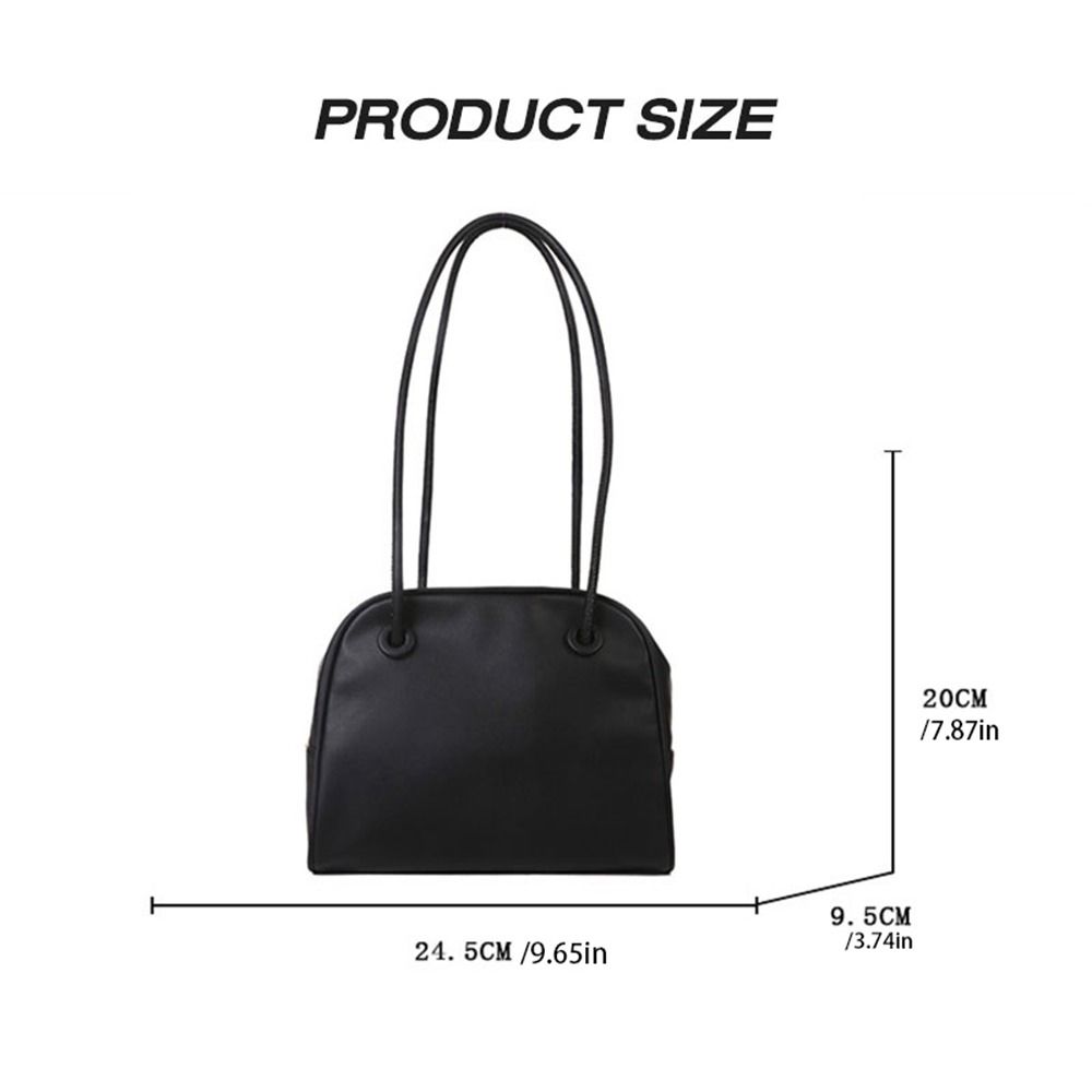 Pu Leather Leather Underarm Bag Fashion Long Handle Korean Style Handbag Shoulder Bag Portable Tote Bag Girls