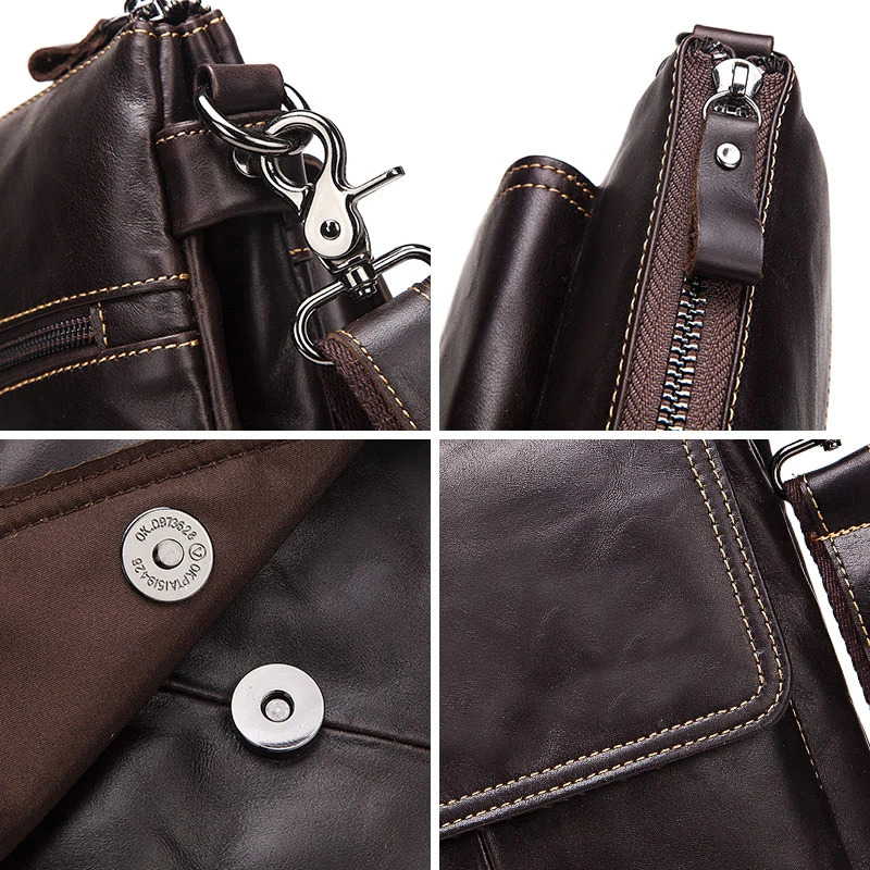 Mens Crossbody Bag Retro Casual Cross Bags Large Capacity Business Messenger highQuality Men Shoulder 241106