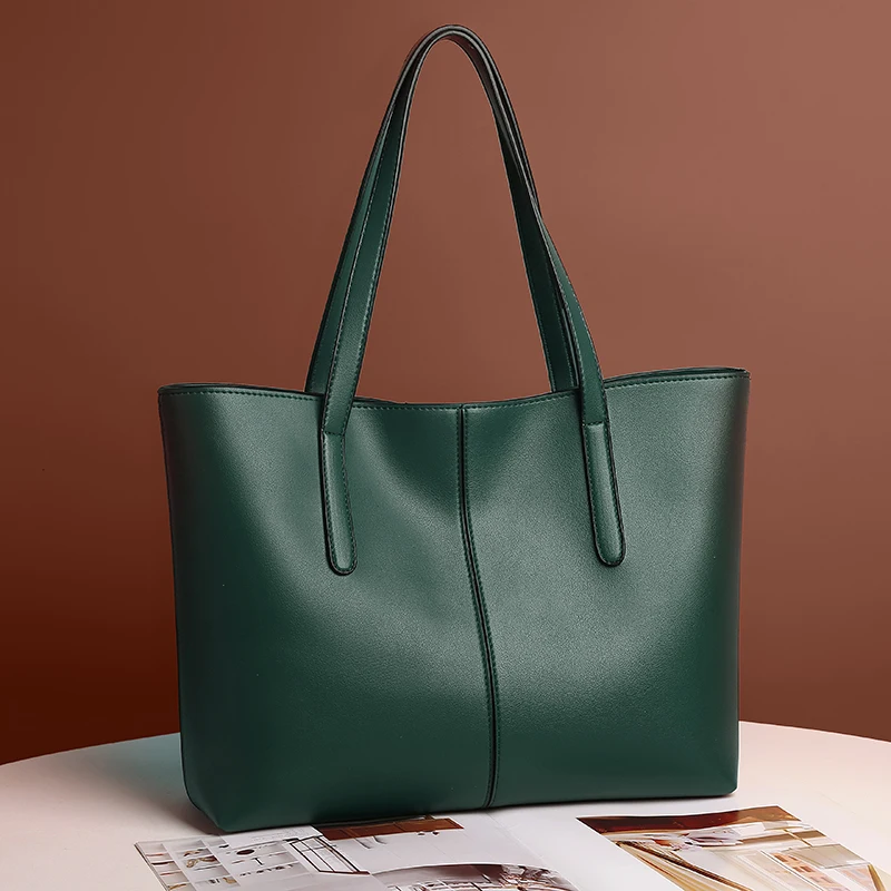 New 2024 Large Women's Bag Large Capacity Shoulder Bags High Quality PU Leather Shoulder Bags Ladies Wild Bags Sac a Main Femme
