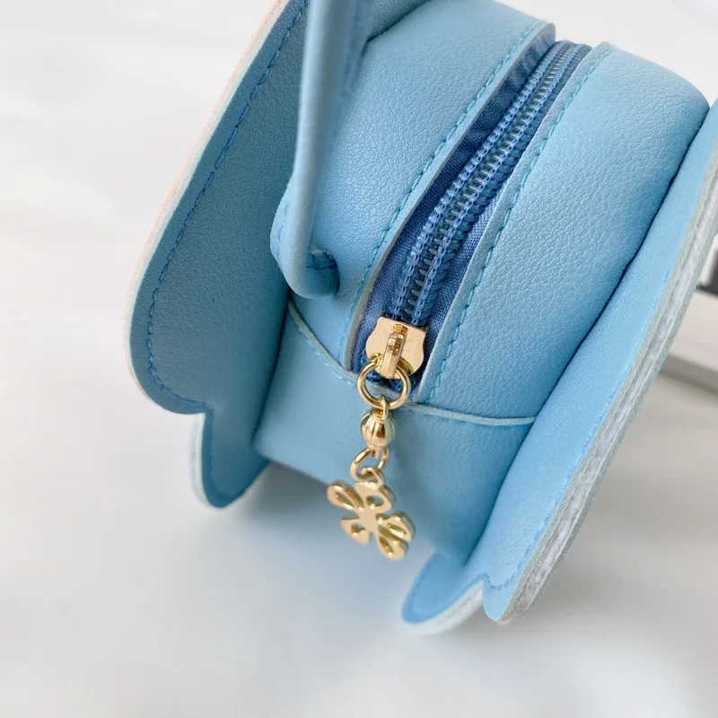 New Cartoon Mushroom Women's Bag Trend PU Shoulder Bag Cute Coin Purse Fashion Messenger Bag
