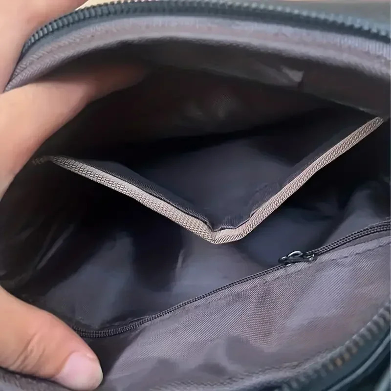 PU Leather Flaps Mens Crossbody Bags Business Flap Male Solid Messenger Bag Travel 241106