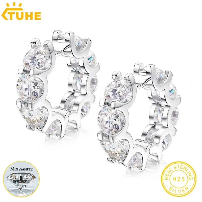 High quality jewelry Mo silica earrings 925 sterling silver womens earrings 241106