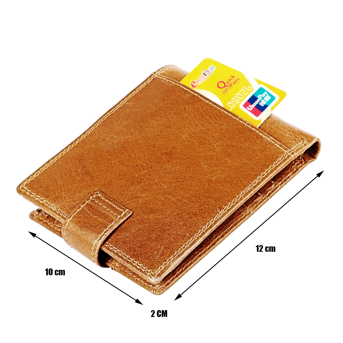 Men's Wallet Vintage Cow Skin Genuine Leather Wallet for Men RFID Credit Card Holder Purse Man Money Bag