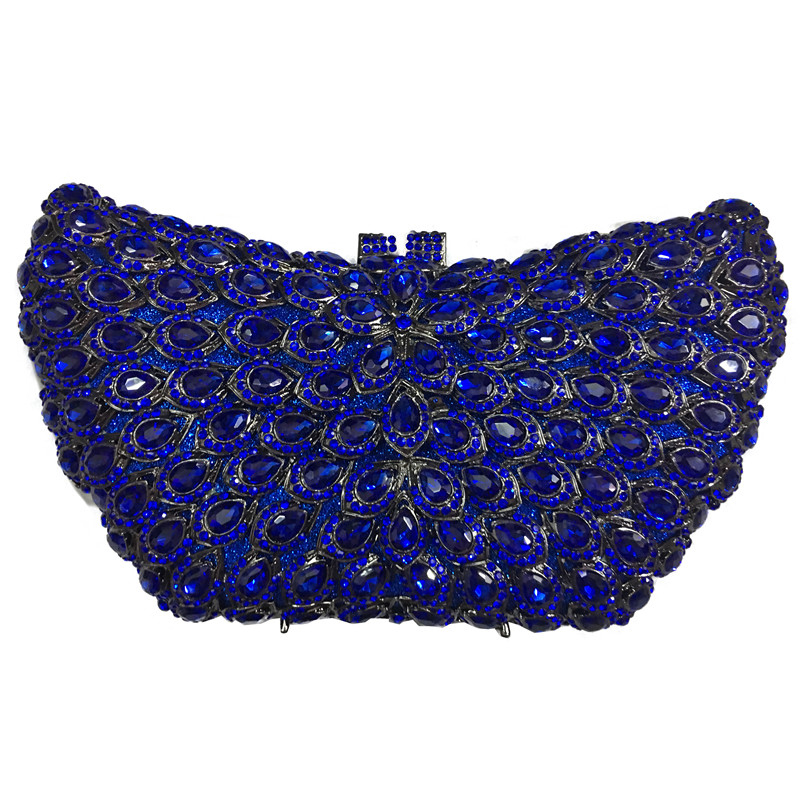 Wedding Dress Bridal Diamond Chains Shoulder Handbags Designer Handbags High Quality Luxury Colorful Crystal Diamond Evening Bag