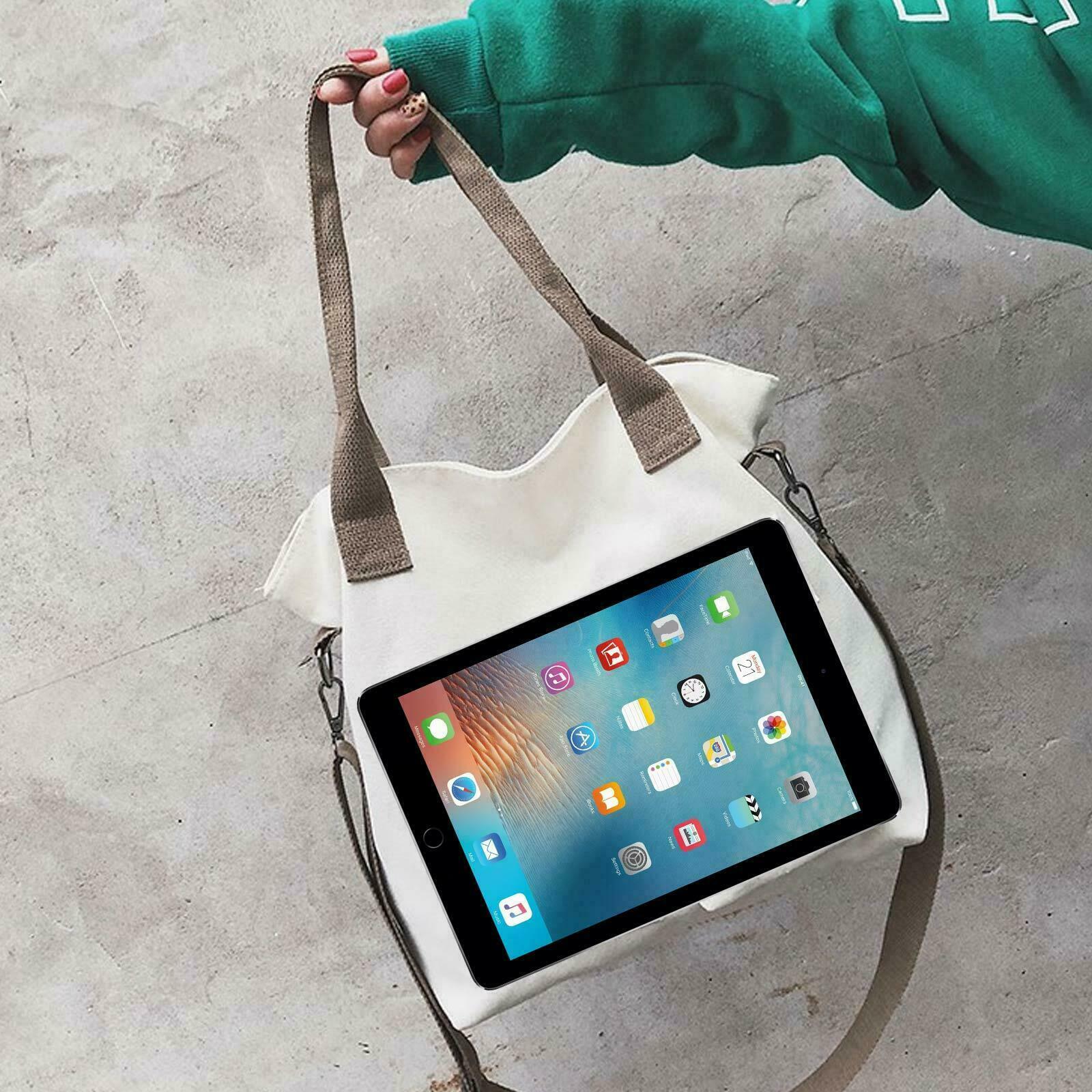 Canvas Tote Bags Women Luxury Designer Multi-pocket Shoulder Bags Black White Ladies Crossbody Bags Large Shopping Bags Handbag