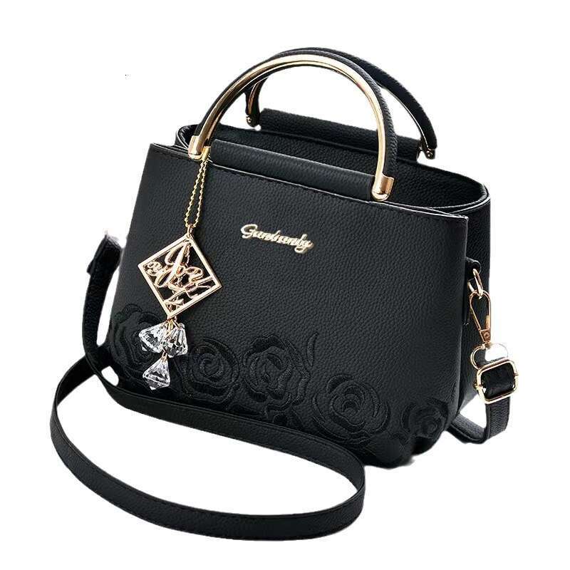 Fashion Handheld New Chinese Style Water Bucket Embroidered Small Women's Single Shoulder Crossbody Bag Bags