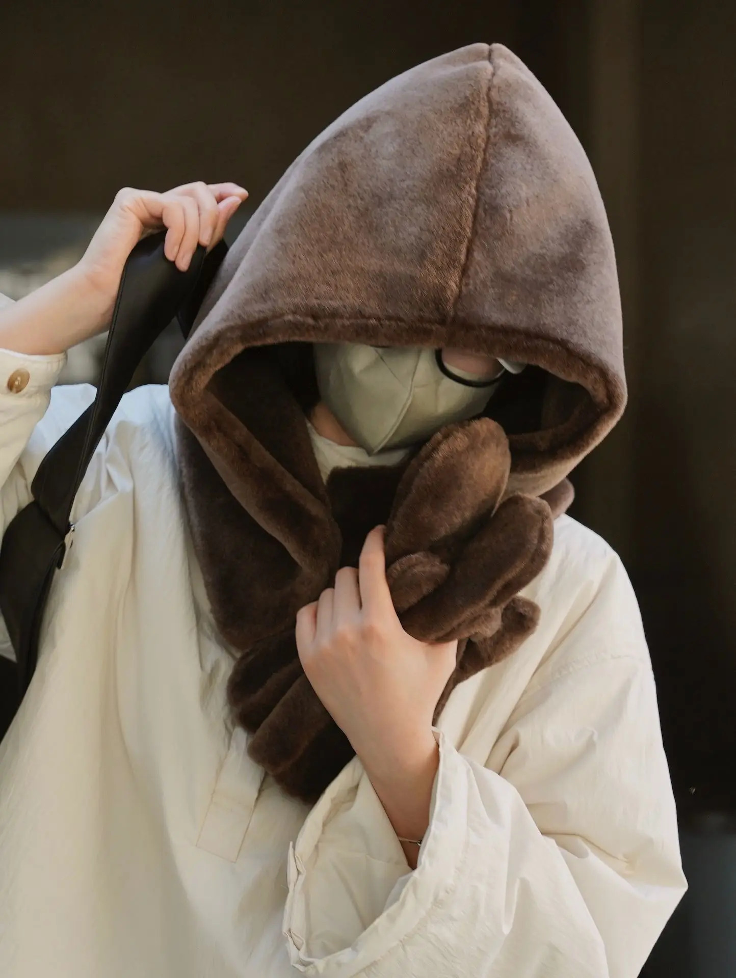 Winter womens casual solid color pleated hat 241107