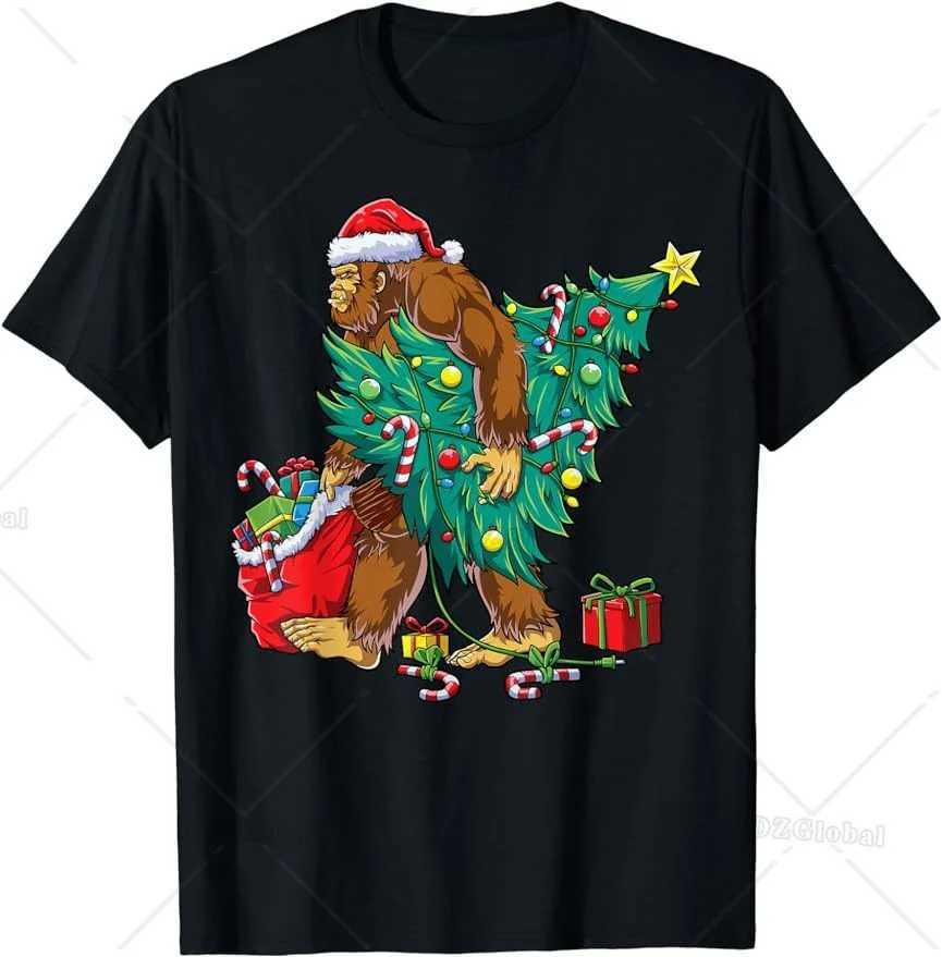 Christmas Light Lover Christmas T-shirt Custom Printing Womens T-shirt Mens Clothing X241107