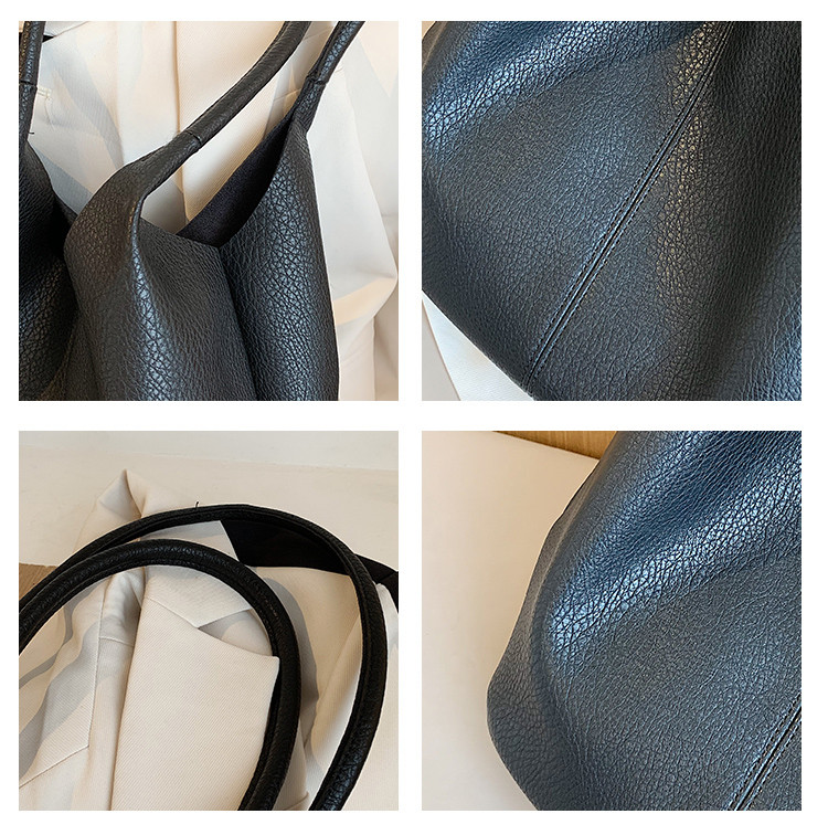 New Large Capacity Shoulder Bags PU Leather Women 2021 Simple Female Handbags Travel Brand Trending Ladies Hand Bag Big Totes