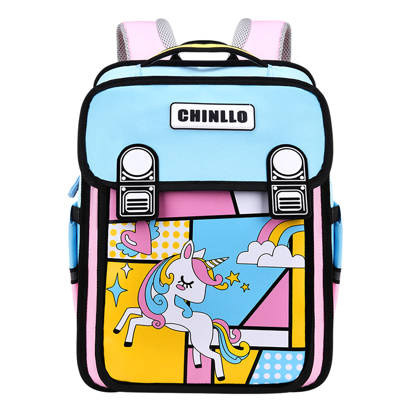 New Design Elementary School Backpack For Boys Girls EVA Pencil Case Set Orthopedic Breathable Load Reducing Children Schoolbags