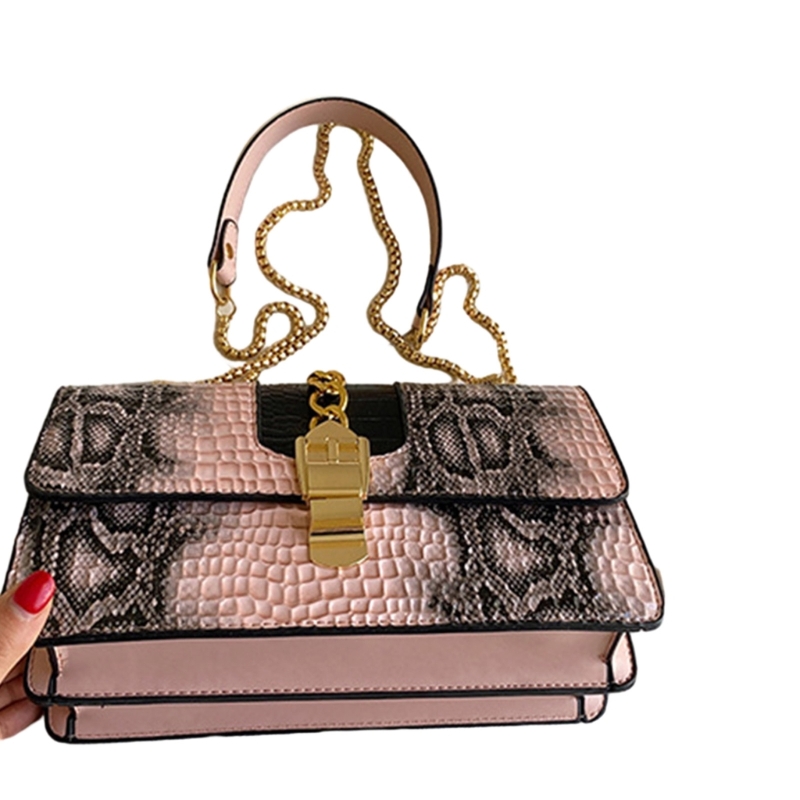 Fashionable Stone Patterned Chain Handbag for Women Versatile and Stylish Shoulder Bag 517D