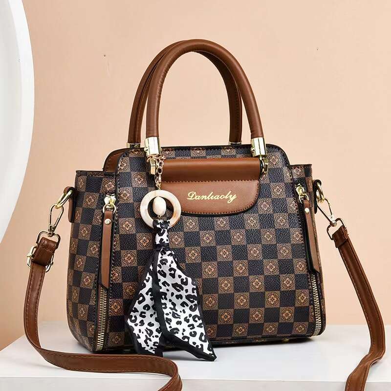 2024 Tote Bagpu Shoulder Handbag Large Capacity Crossbody Ladies Bags Women's Bag