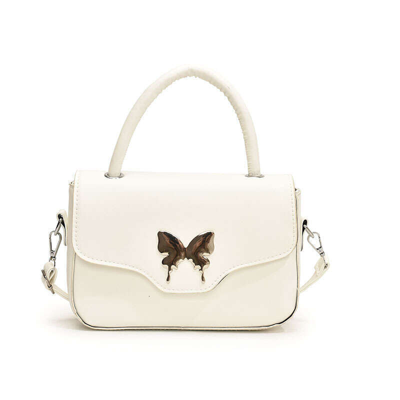 2024 new fashionable commuting bow shoulder stylish crossbody bag, women's hand-held small square bag