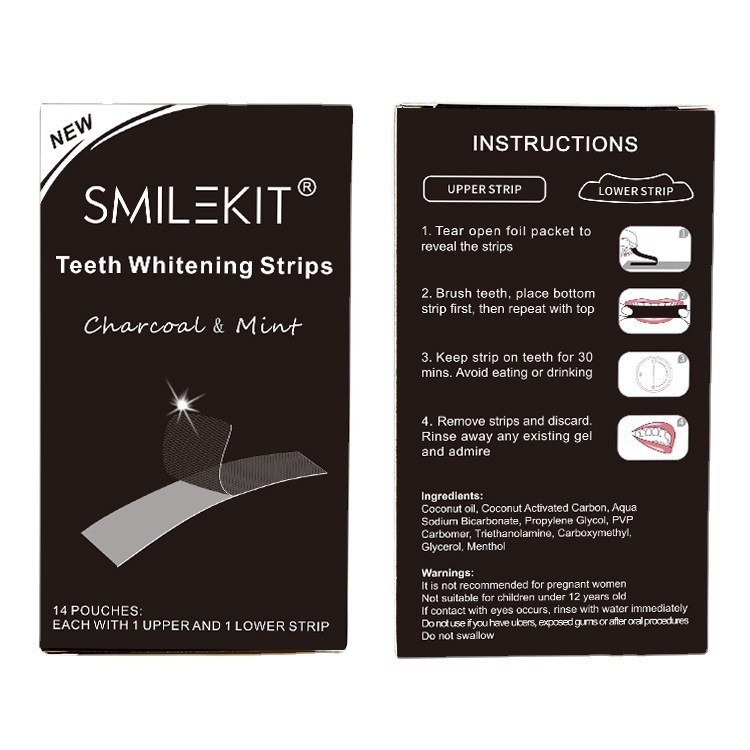 Bamboo charcoal whitening teeth patches Hygiene Care activated carbon teeth patches Teeth Whitening Strips