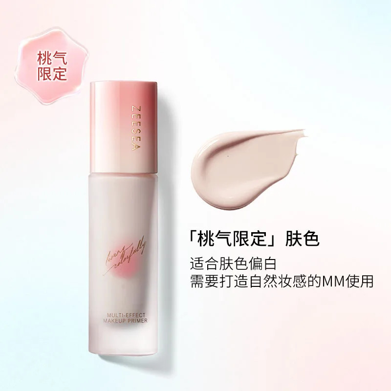 ZEESEA Liquid Foundation Isolating Cream Peach Blossom Series Pure face cream Pre makeup Milk Genuine 30ml 241107
