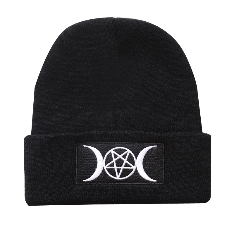 High quality design, men and women Celebrity trend embroidered knitted warm pullover hip-hop woolen hat