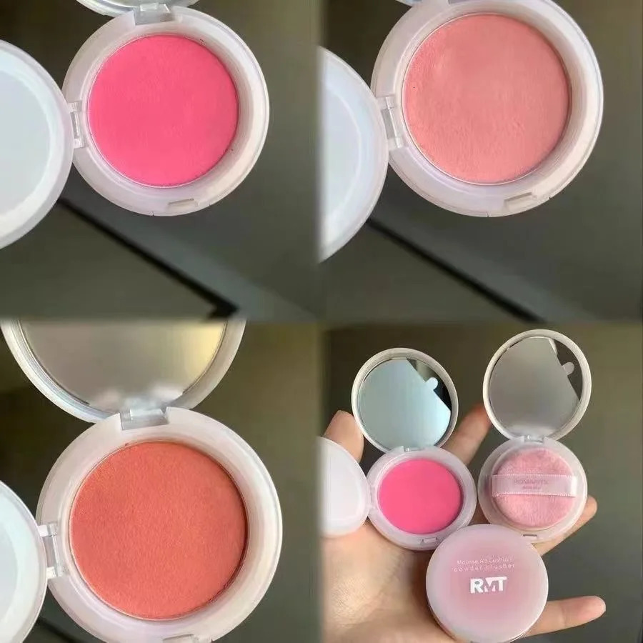 ROMANTIC BEAUTY Soft cream powder blusher makeup air pad liquid powder blusher suitable for cheeks light weight wear-resistant natural appearance 2411