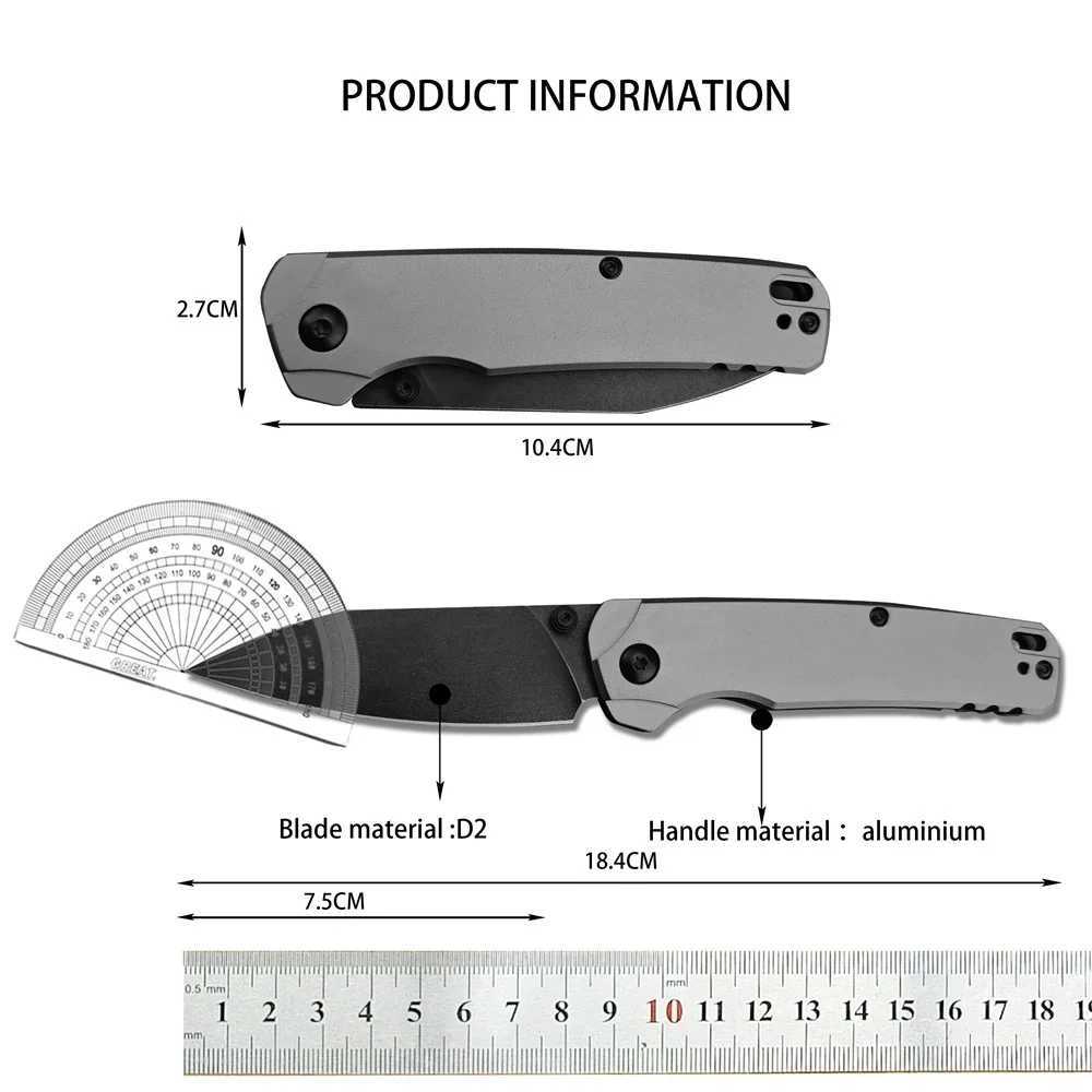 KS 6105 BLK Bel Air DuraLock KVT Folding Knife CPM MagnaCut PVD Blade Anodized Aluminum Handle Outdoor Camping Survival Knife X241107