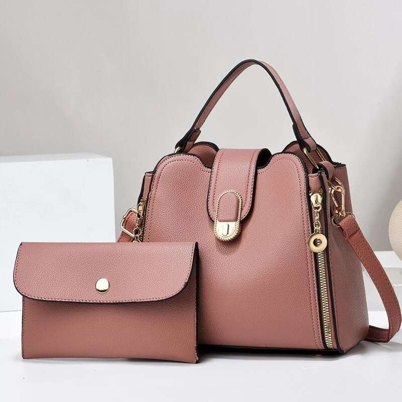 New solid color mother fashion trend women's large capacity shoulder crossbody bag handbag bags