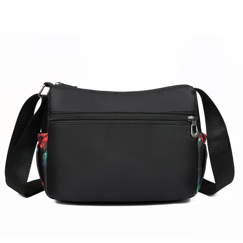 Waterproof Oxford Shoulder Bag Floral Printing Women Messenger Bag Lightweight Leisure Crossbody Bag 2024 Cute Fresh Mother Bag