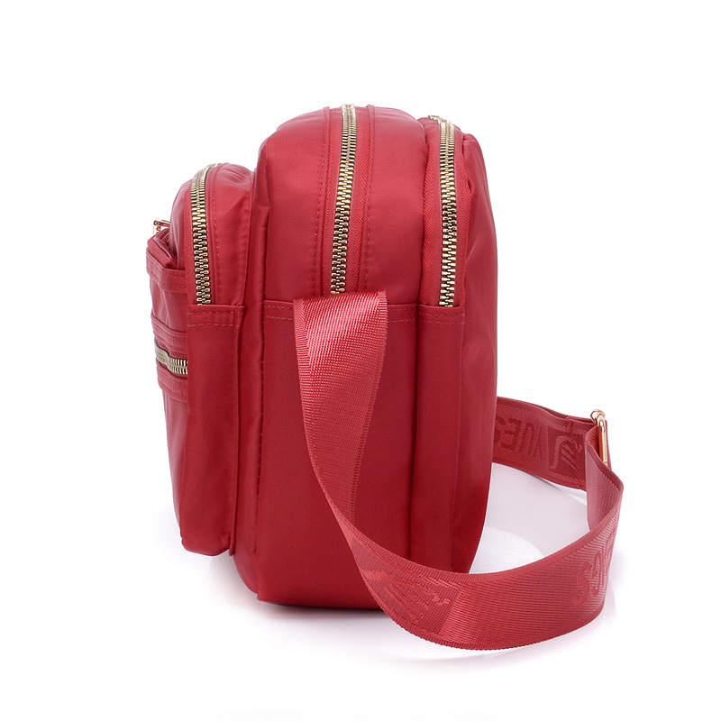 Women Fashion Solid Color Zipper Waterproof Nylon Shoulder Bag Female Crossbody Bag Ladies Bolsa Waterproof Travel Messenger Bag