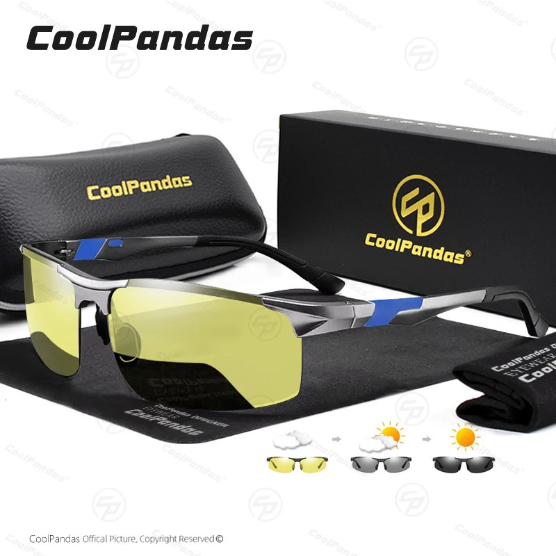 High quality aluminum sunglasses poelectric mens anti night vision driving polarized sunglasses UV400 zonnebril here 241106