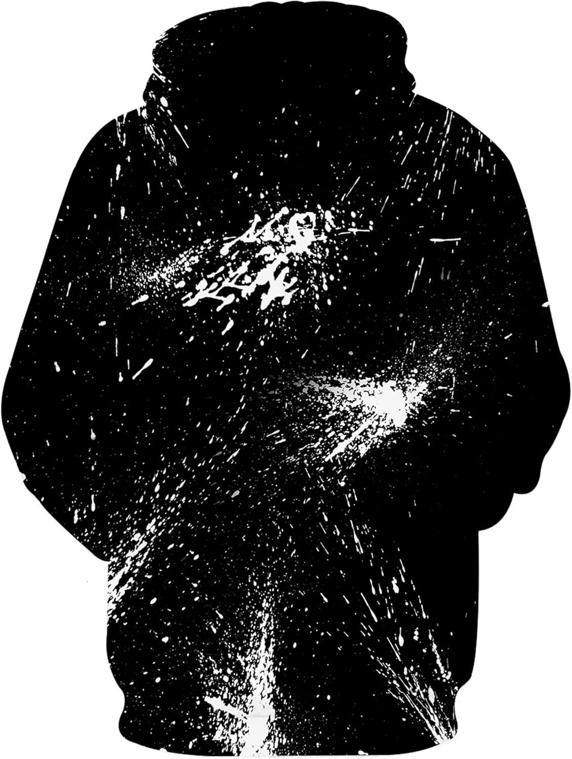 Hoodie for Mens Womens Unisex Adults 3D Printed Fashion Hoodies for Men Women Pullover Novelty Sweatshirts with Big Pockets Graphic Cool black and whi