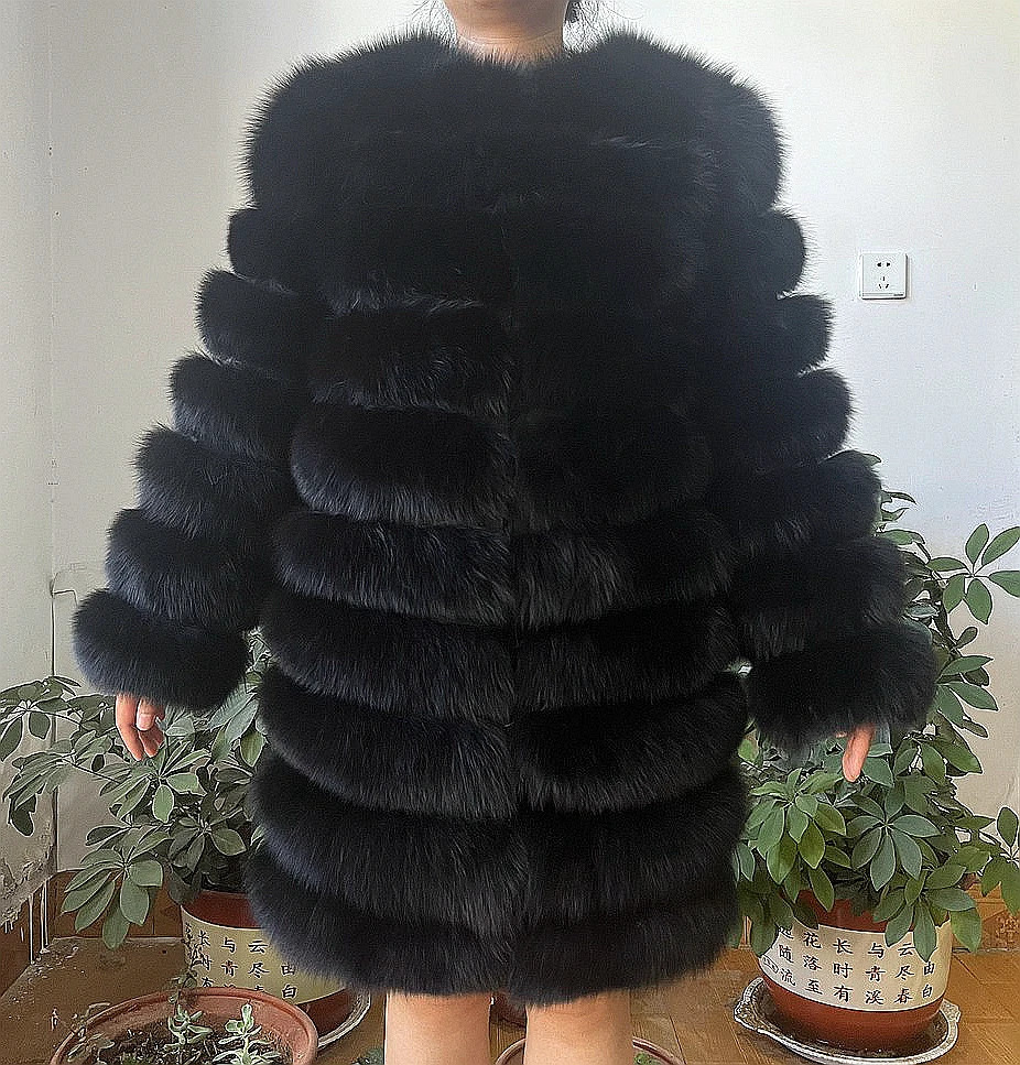 4in1 fox fur coat womens jacket vest winter coat womens fox fur coat high-quality fur coat 241107