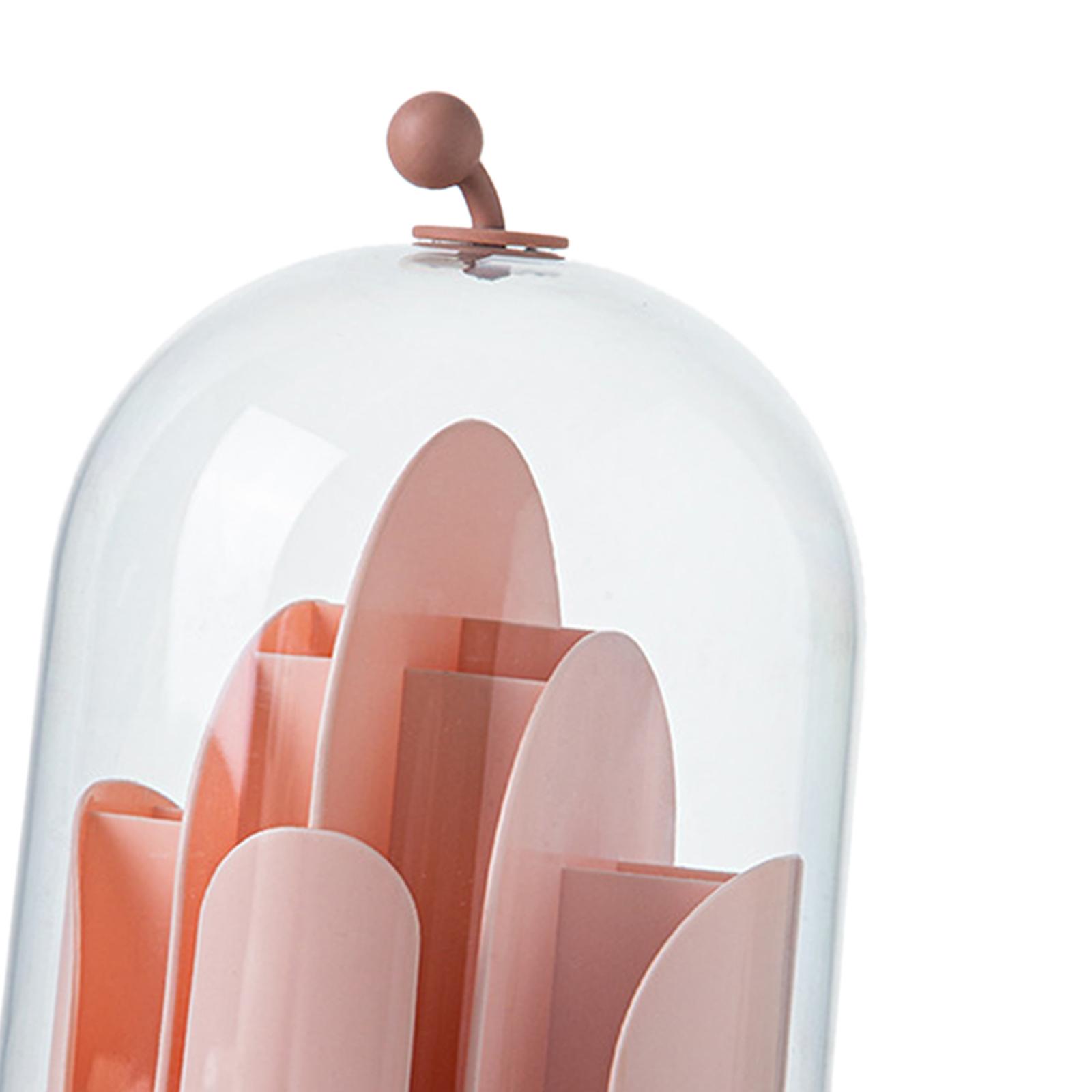Makeup Organizer Clear 14 Compartments with Lid Holder Shelf Cosmetic Display Case for lipstick Concealer Pen Bedroom